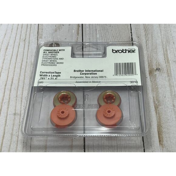 Brother Typewriter Correction Tape 3010 Lift-Off 2-Pack - LOT of 3 Sealed Packs - Picture 2 of 6